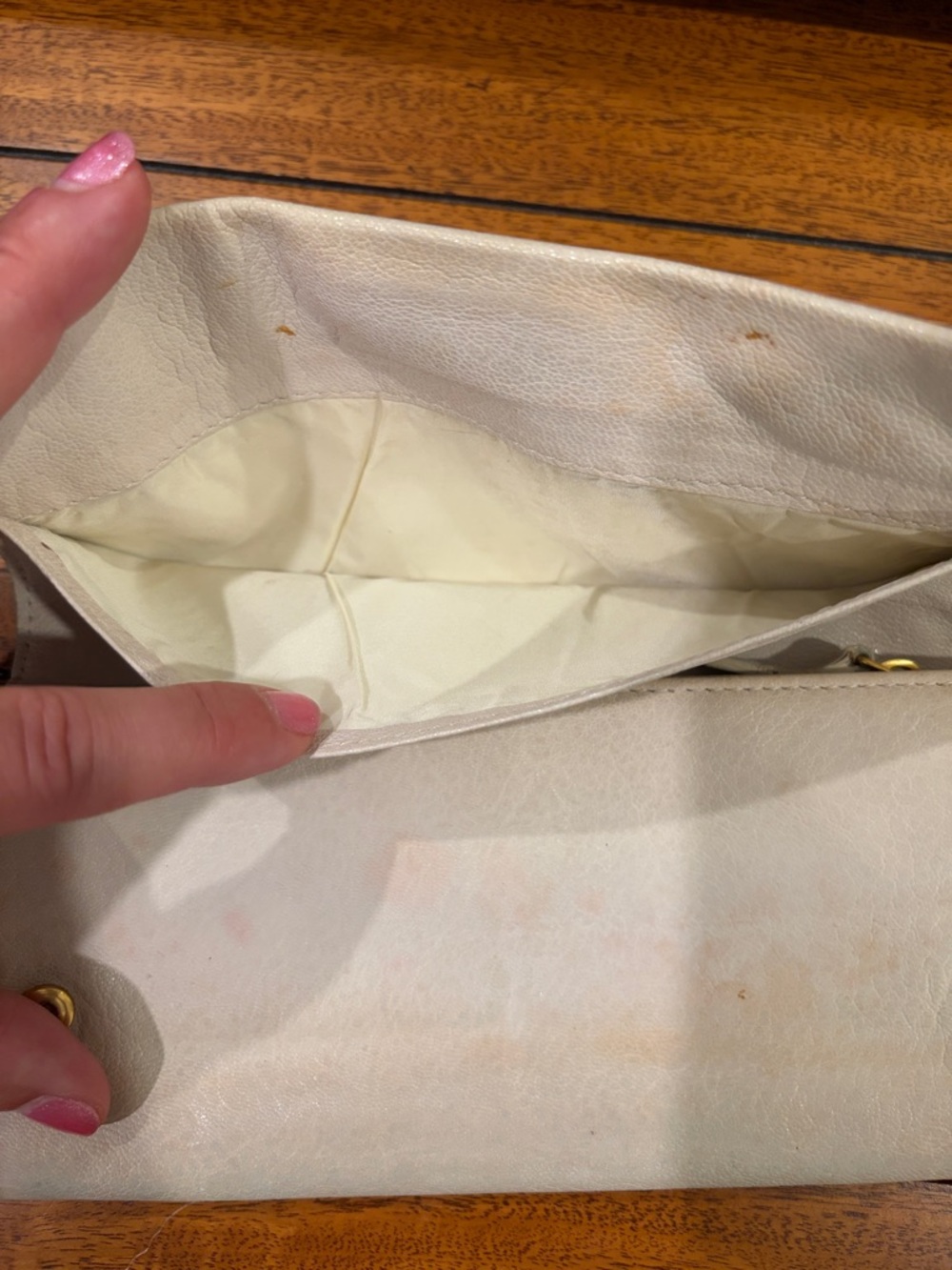 MIU MIU SNAP WALLET cream authentic - Picture 5 of 10